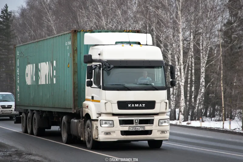 КАМАЗ белый 5490 Нео контейнеровоз