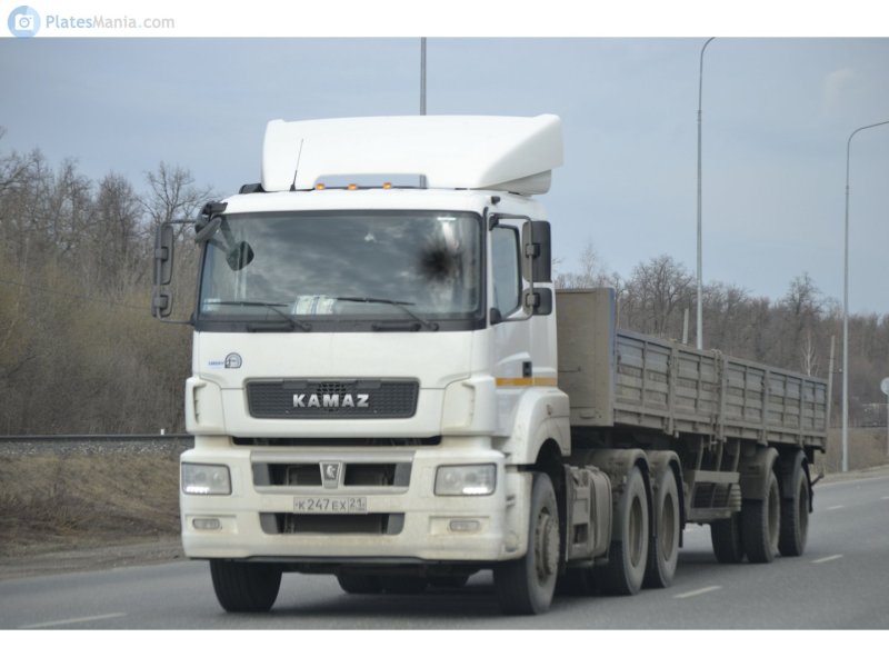 КАМАЗ 65206 С полуприцепом