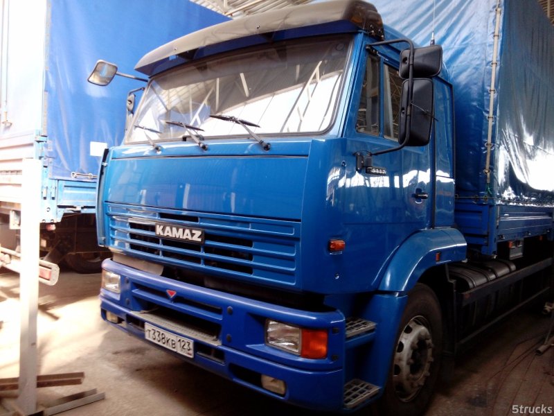 КАМАЗ бортовой тентованный 53215