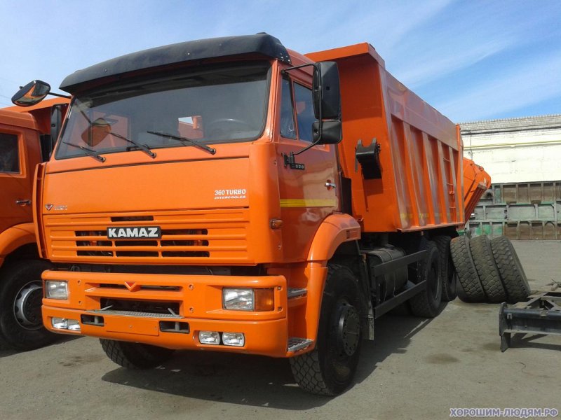 КАМАЗ 6520 самосвал зеленый
