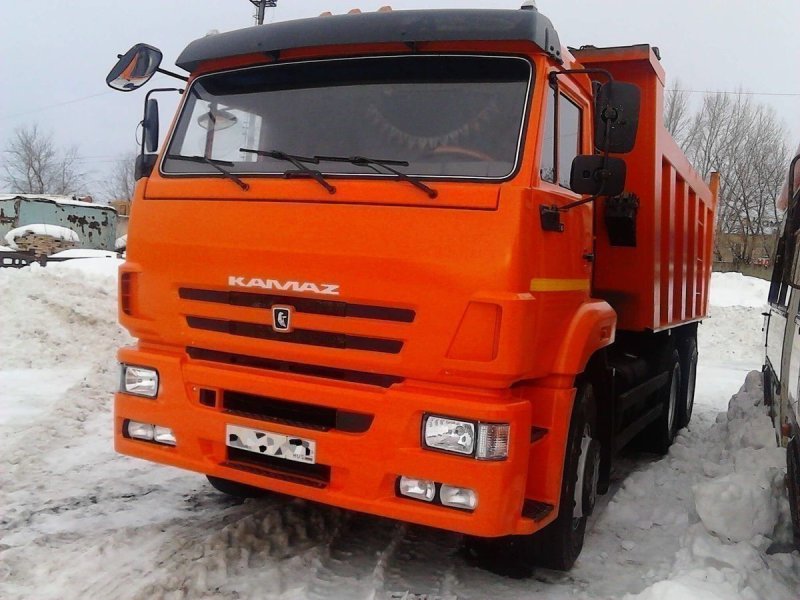 КАМАЗ 6520 оранжевый