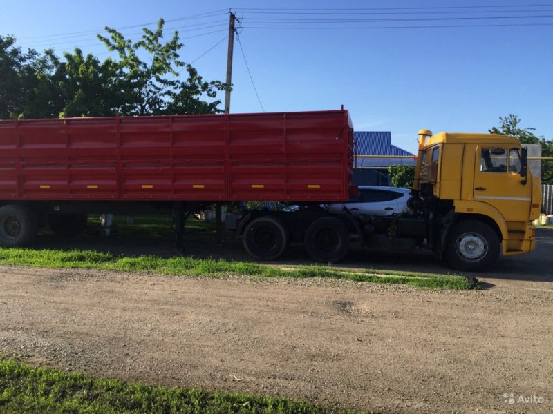 КАМАЗ 5410 С самосвальным полуприцепом