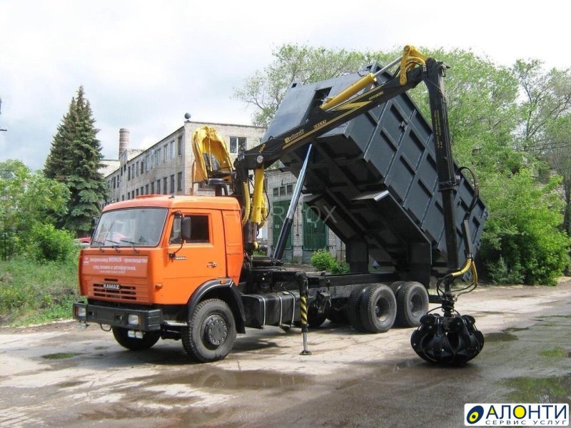 Металловоз с манипулятором КАМАЗ 65115