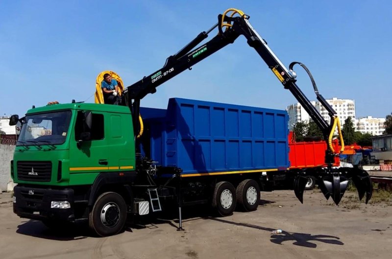 Ломовоз КАМАЗ-65115 С гидроманипулятором vm10l74m