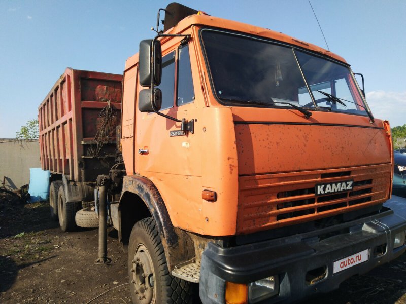 КАМАЗ 65115 ломовоз с манипулятором для мусора