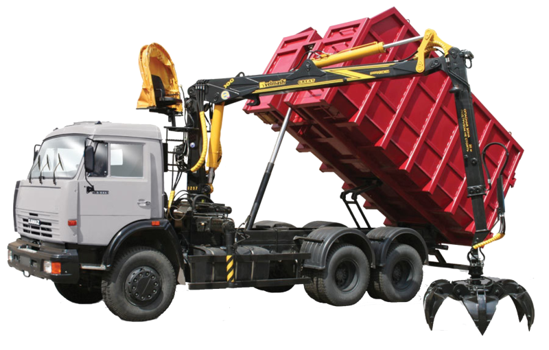 Ломовоз КАМАЗ-65115 С гидроманипулятором vm10l74m