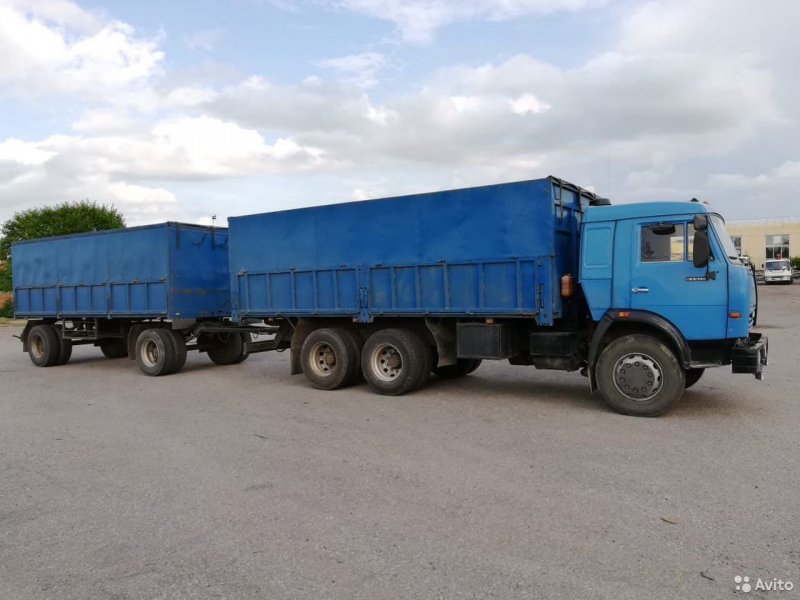 КАМАЗ 53215 зерновоз с прицепом
