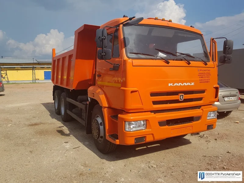 КАМАЗ 65115 самосвал с прицепом