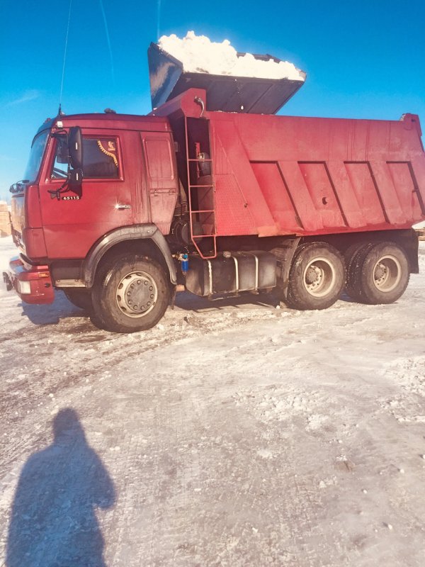 КАМАЗ 65115 самосвал с песком