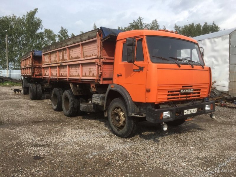 КАМАЗ 65115 сельхозник с прицепом