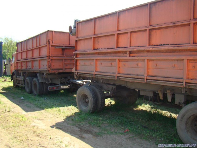 КАМАЗ 43145 сельхозник с прицепом