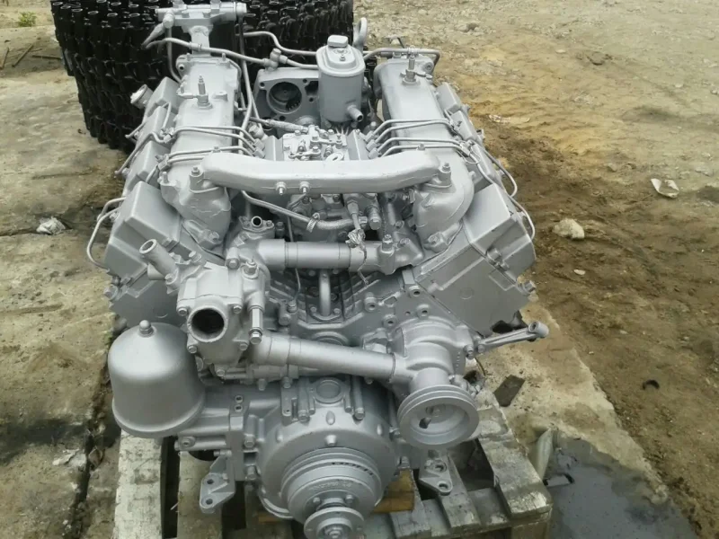 Двигатель КАМАЗ 740 вид спереди