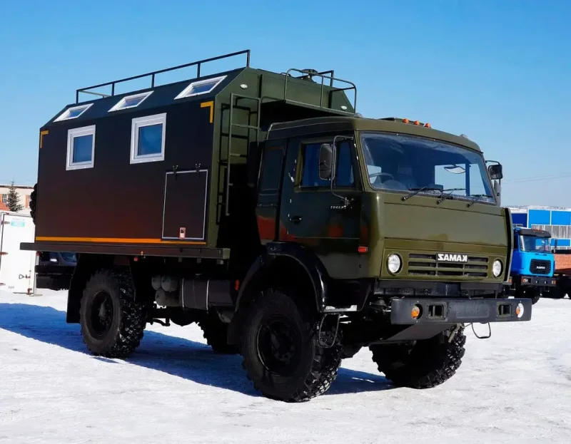 КАМАЗ 4310 кунг с прицепом
