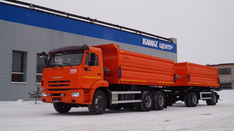 КАМАЗ 65115 новый с прицепом