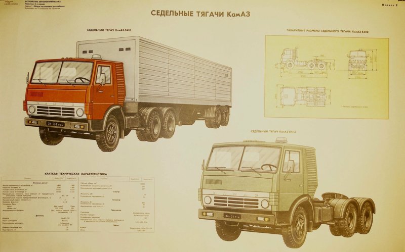 КАМАЗ 5410 чертеж кабины