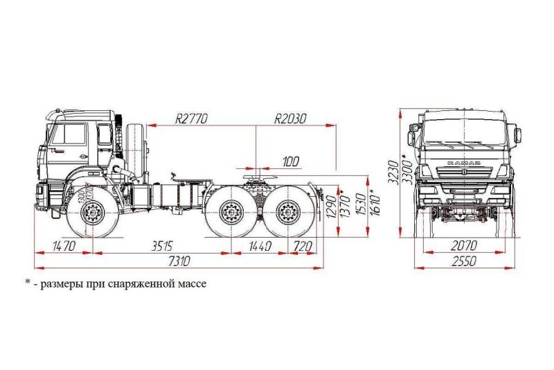 КАМАЗ 65221 шасси