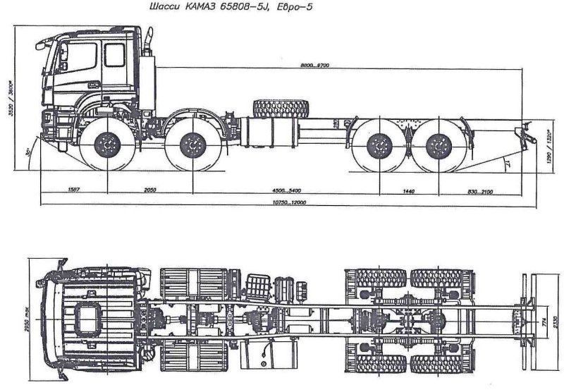 Шасси КАМАЗ 65808