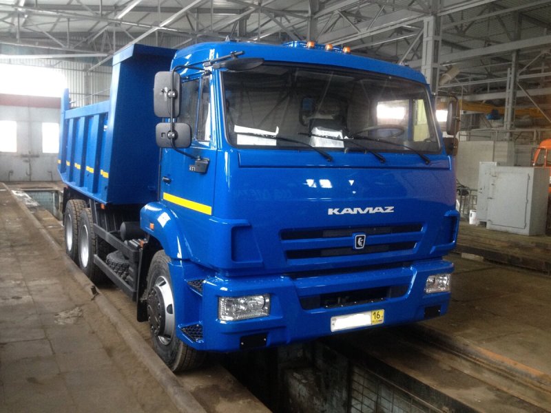 КАМАЗ 65115 самосвал синий