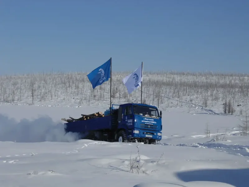 КАМАЗ зима Север