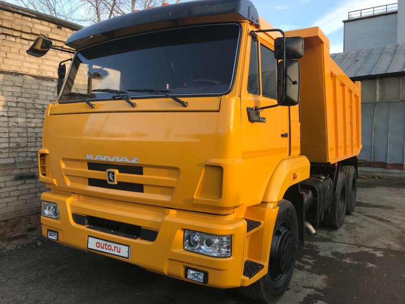 КАМАЗ 65115 самосвал желтый