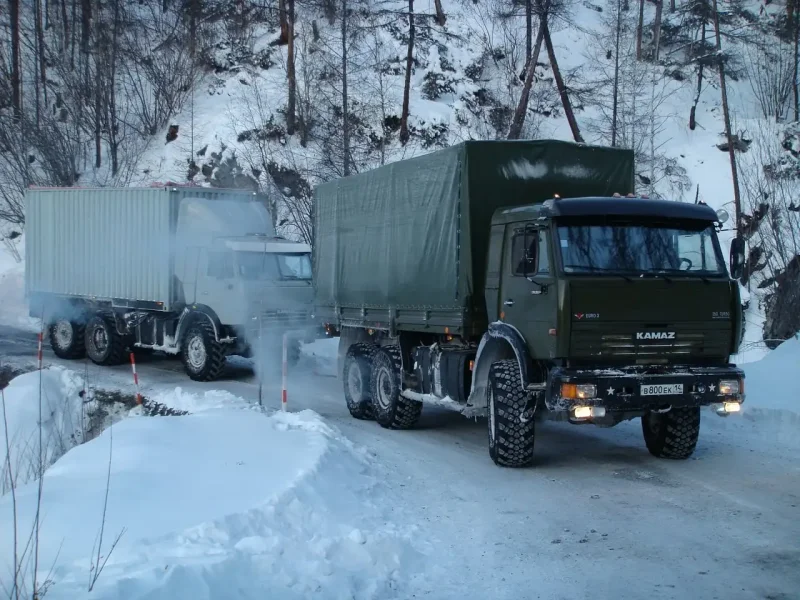 КАМАЗ 4310 контейнеровоз зимник