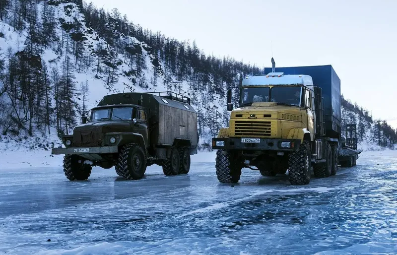 Урал 4320 на зимнике
