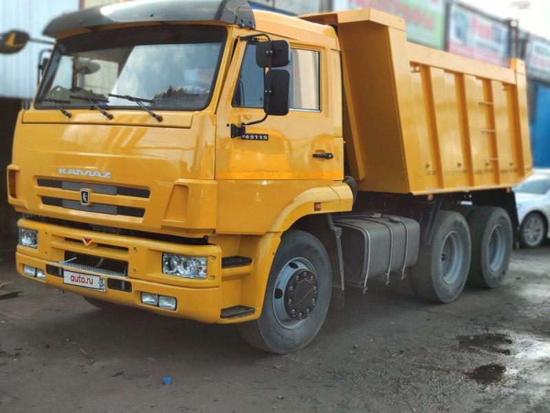 КАМАЗ 65115 желтый
