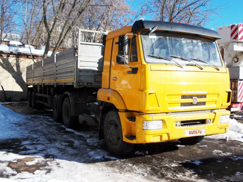 КАМАЗ 65115 самосвал желтый