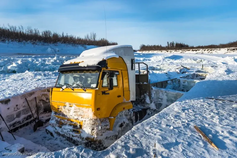 КАМАЗ 5410 на зимнике
