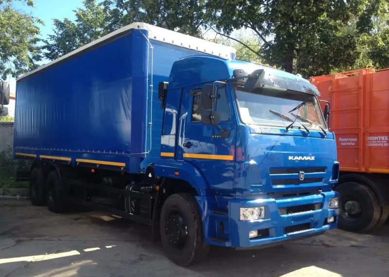 КАМАЗ 53215 синий зерновоз