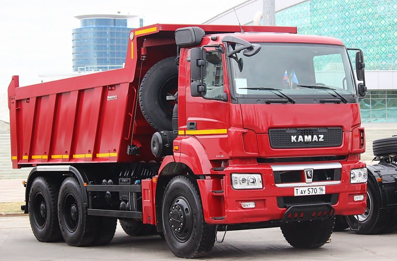 КАМАЗ 6580 красный