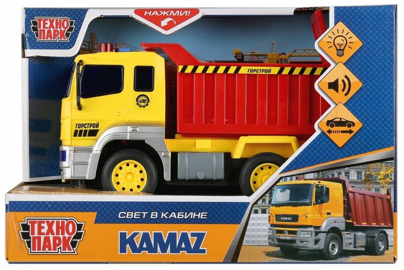 Автокран Технопарк КАМАЗ Строймонтаж (ct12-457-3) 1:43