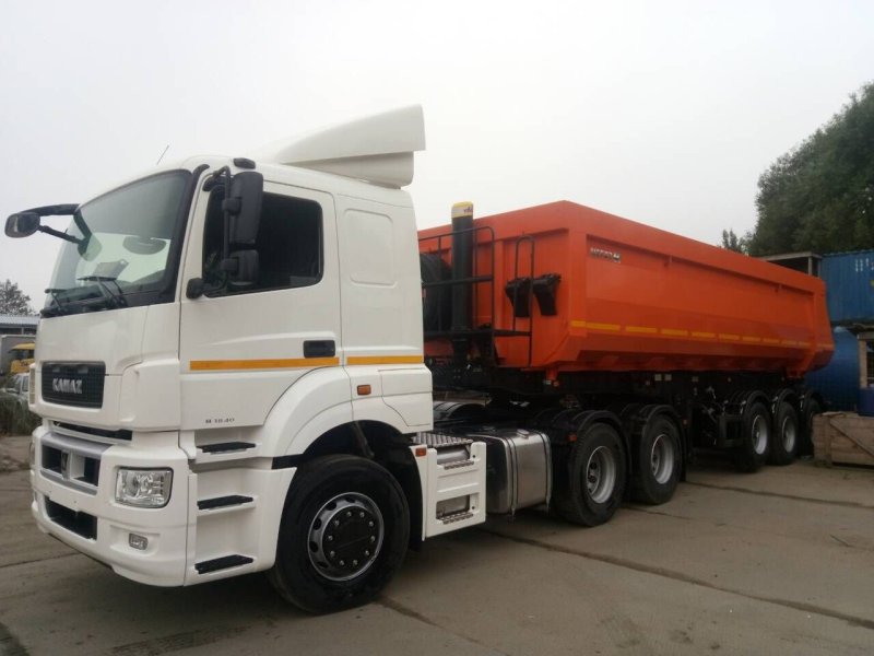 КАМАЗ 5490 С полуприцепом самосвал