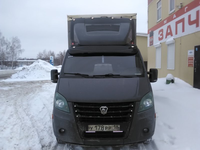 Тюнингованный бампер на Газель Некст