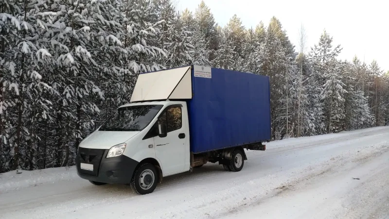 Газель Некст грузовая зимой