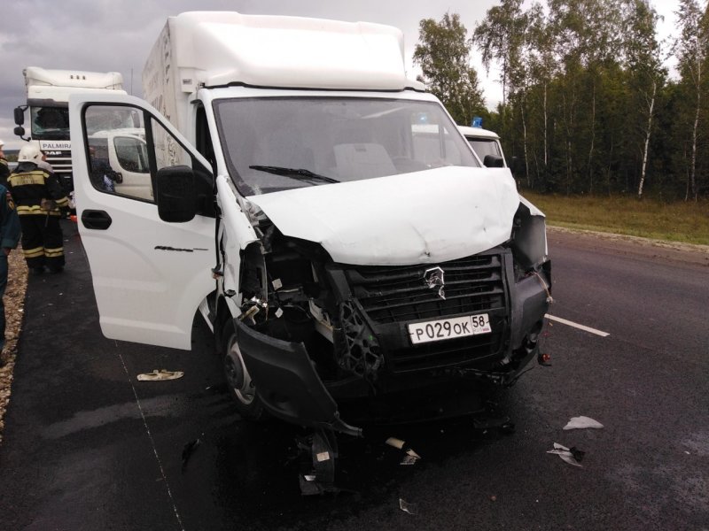 Авария Газель с легковым автомобилем