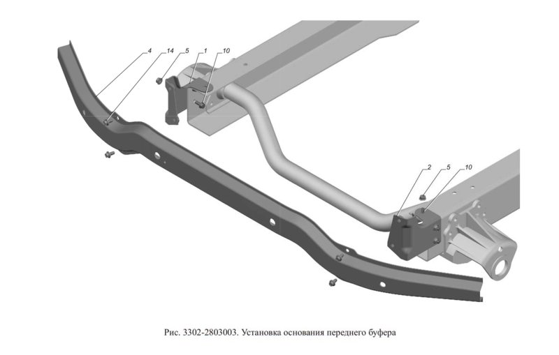 Кронштейн переднего усилителя Газель бизнес