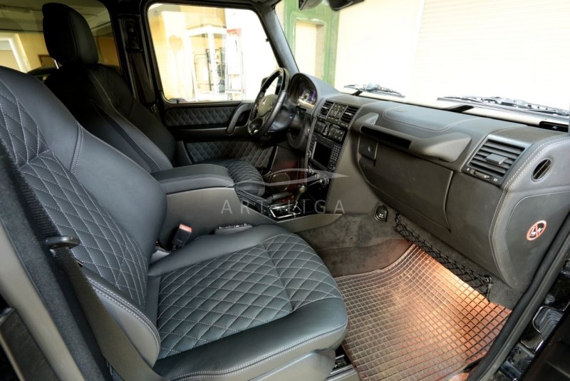 Mercedes Benz g class Brabus оранжевый салон