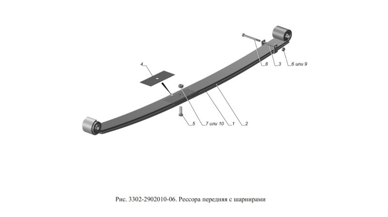 Рессора Газель next (задняя)
