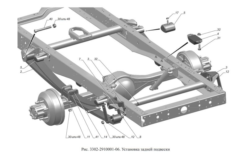Рессора задняя Газель 3302