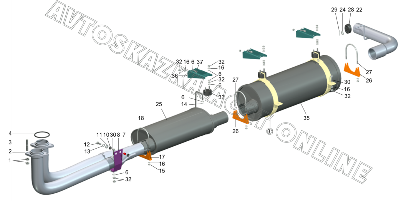 3221-1203163 Подушка глушителя