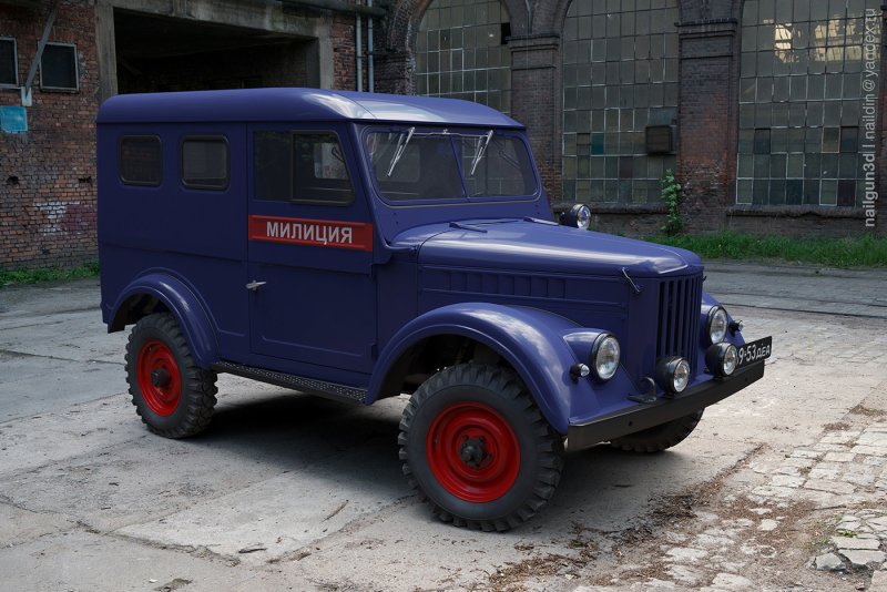 ГАЗ-69 милиция 1:43