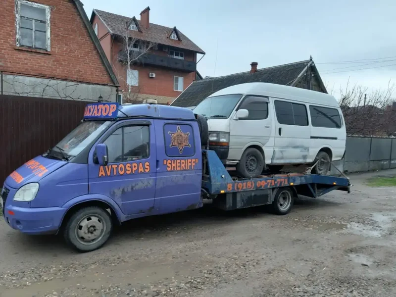Черная Газель эвакуатор 33023