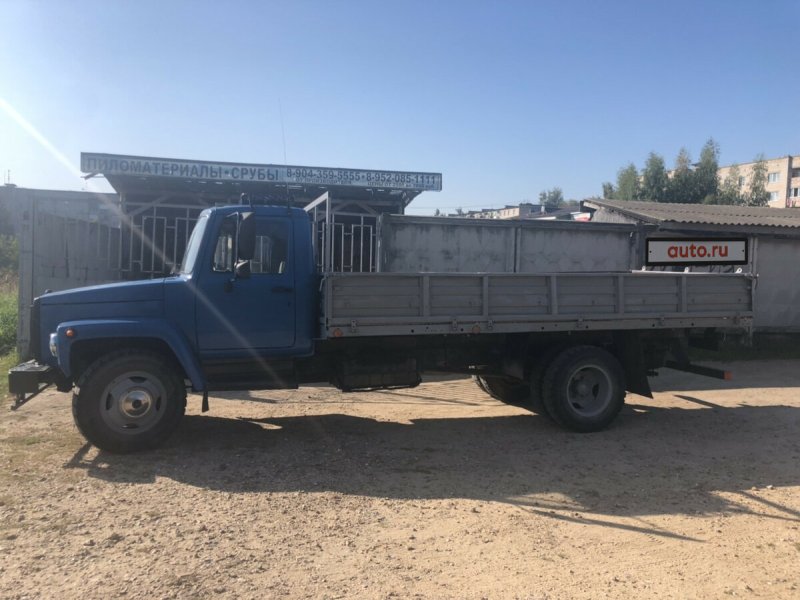 Грузовик ГАЗ 3307 чёрный
