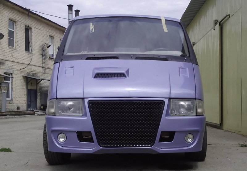 Тюнингованный бампер на Газель