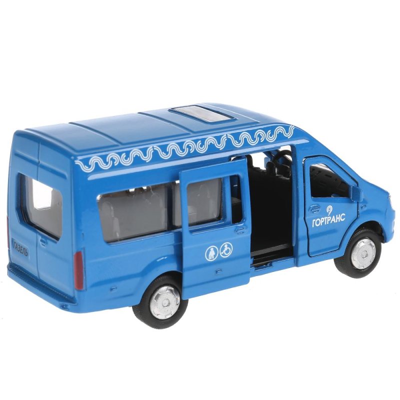 Микроавтобус Технопарк Газель школьный автобус (x600-h09007-r) 1:43