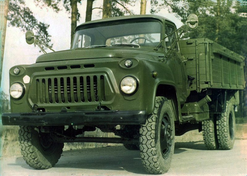 ГАЗ 53 военный грузовик