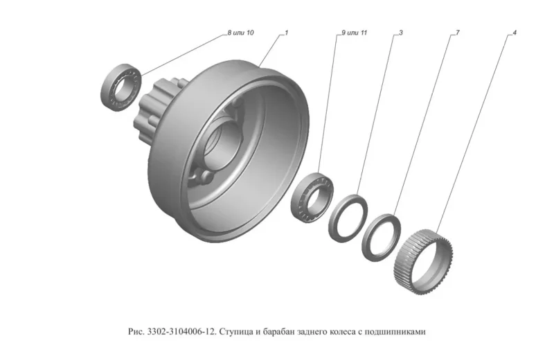 Ступица 33027-3103004-10