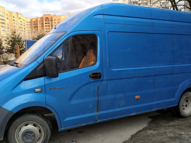 Газель бизнес термобудка синяя
