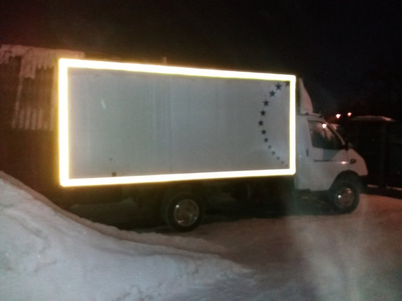 Светоотражающая лента на Газель